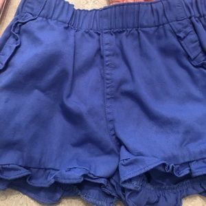 J. Crew girls ruffle shorts